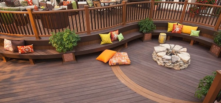 Gray TREX Decking in Encino, CA