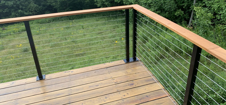 Installing Deck Cable Railing in Encino, CA