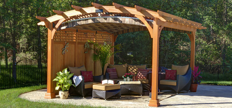 Modern Wood Pergola Installation in Encino, CA